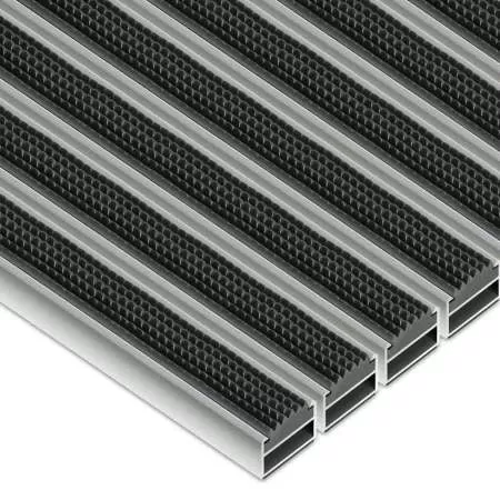 Individuelle Fußmatte – MK Gummi, Grau, 60 cm × 60 cm