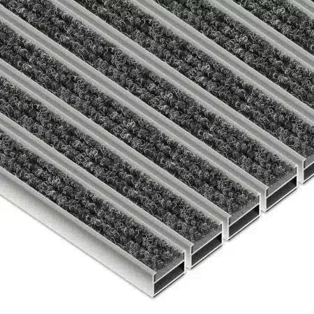 Individuelle Fußmatte – MK Rips, Schwarz, 100 cm × 100 cm
